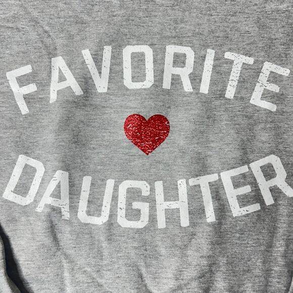 Favorite Daughter Sweatshirt Womoens XL Gray Crewneck Port and Company‎ Cotton - Picture 4 of 9